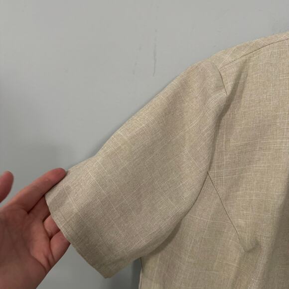 Vintage Perceptions Short Sleeve Button Down Blazer Jacket Women's Plus Size 14 - Picture 3 of 7